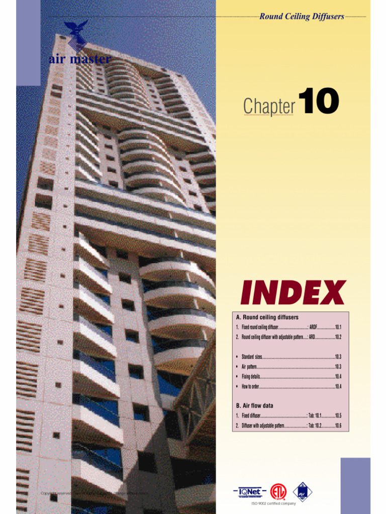 Round Diffuser AIR MASTER | PDF