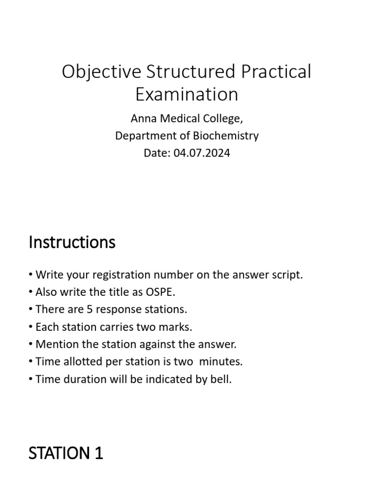 OSPE Day 2 | PDF