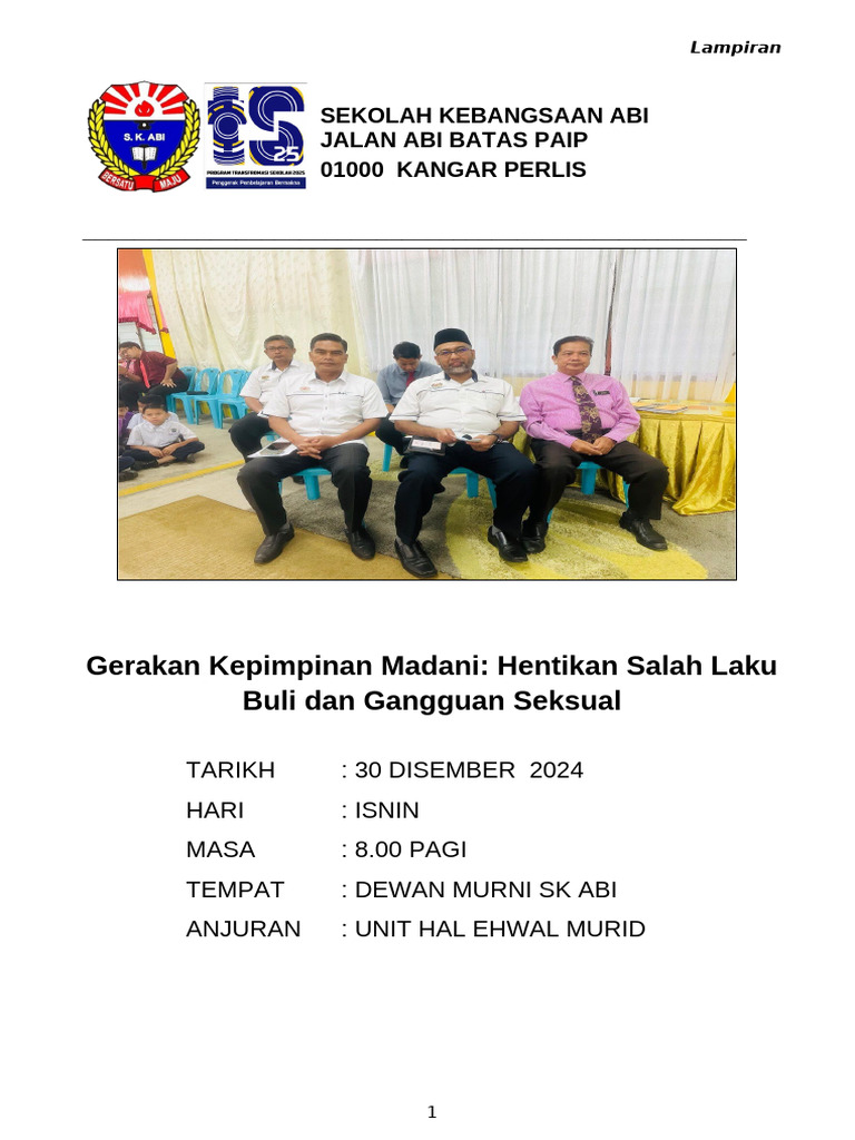 Pelaporan Buli | PDF