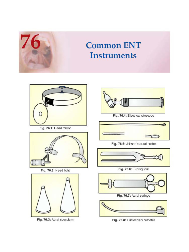 Common ENT Instruments | PDF