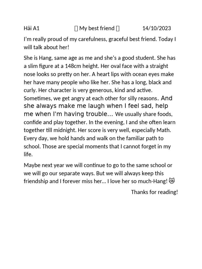 My Best Friend - Minh Hai | PDF