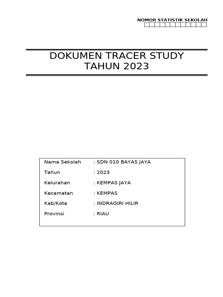 Pelacakan Alumni Atau Tracer Study | PDF