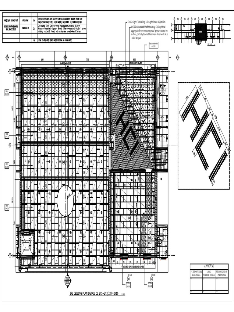 Ceiling Profile Plan Details | PDF