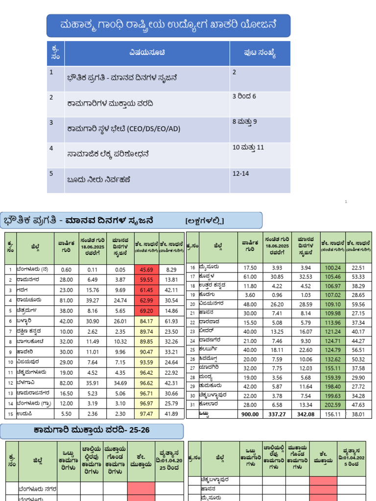 Secretary, RDPR Meeting - MGNREGS 18.06.2025 | PDF