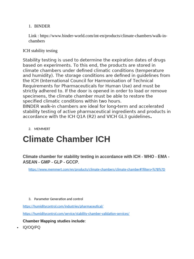 ICH Guidelines for Stability Chambers | PDF | Verification And Validation