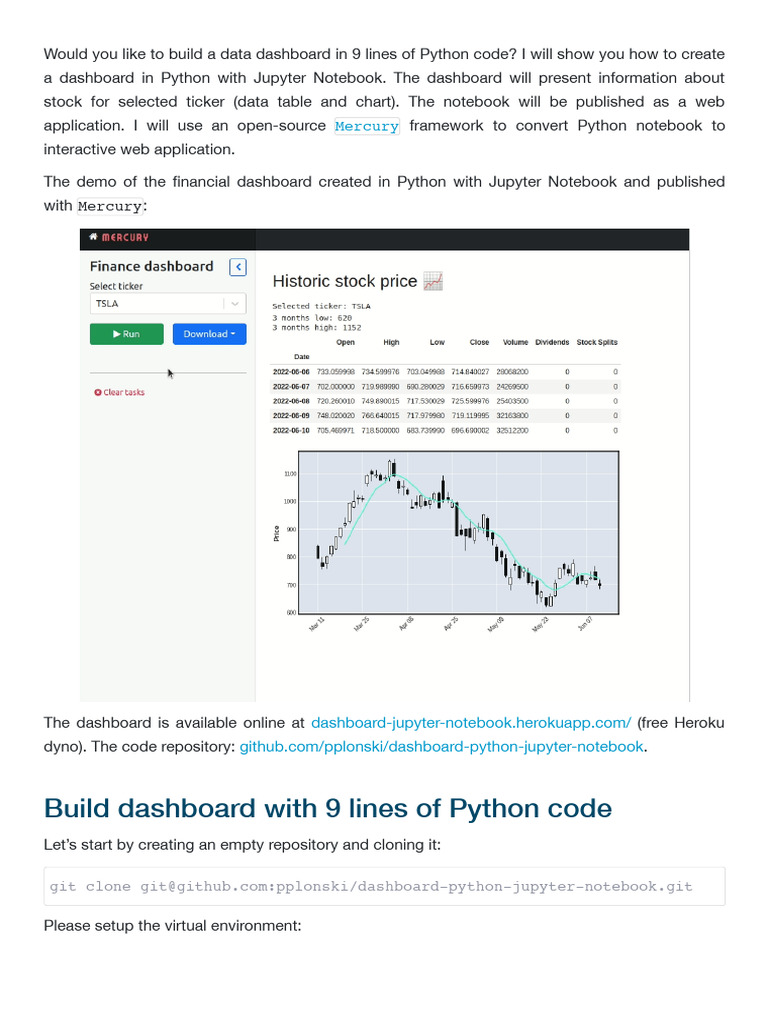 Create Jupyter Dashboard on Heroku | PDF | Python (Programming Language ...