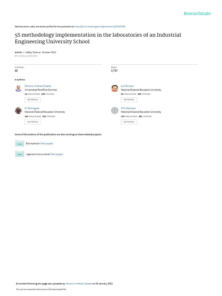 5S Methodology in Engineering Labs | PDF | Laboratories | Methodology