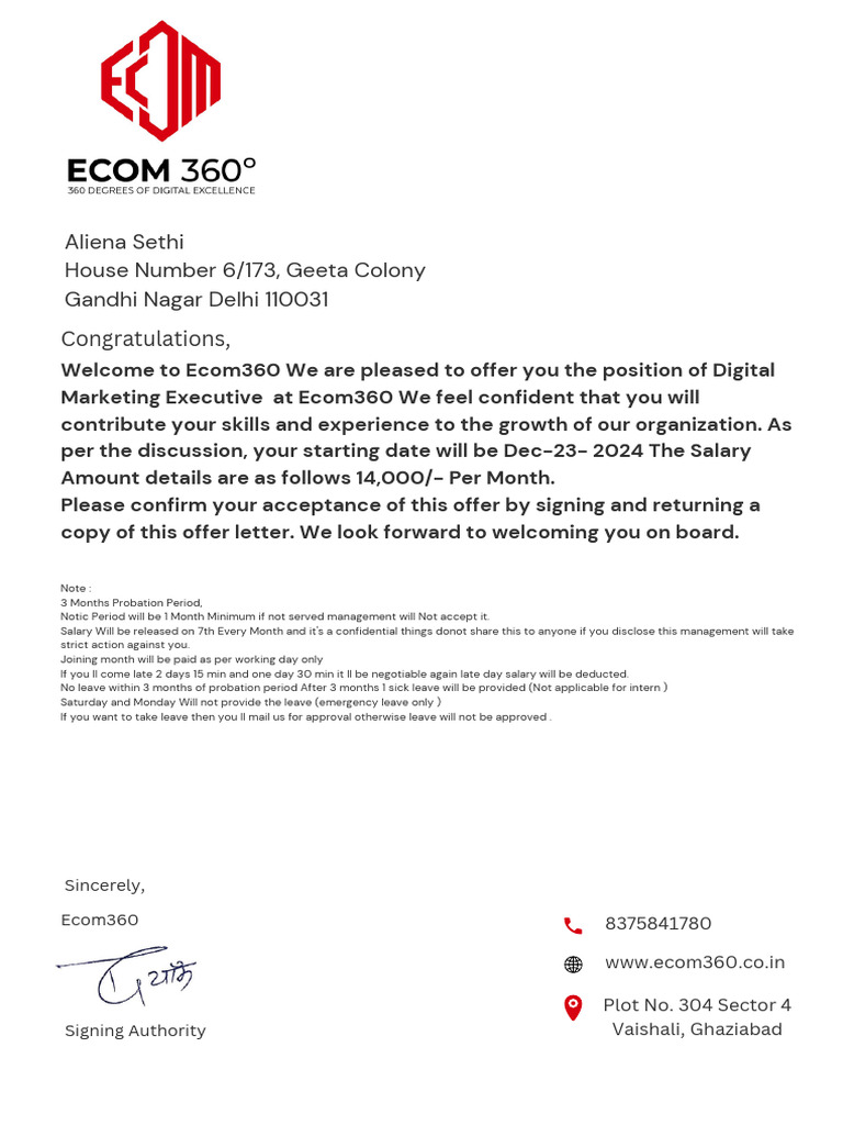 Offer | PDF