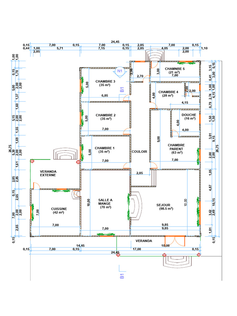 Room Dimensions and Area Breakdown | PDF