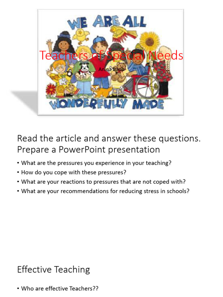Effective Strategies for Special Needs Teaching | PDF | Learning | Teachers