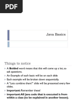 Java Language Basics | PDF
