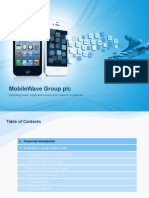 Mobile Wave Group Plc - Mobile Customer Engagement