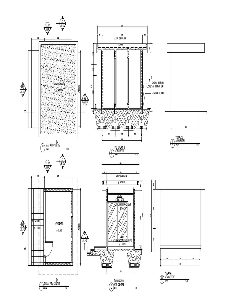 Denah ATM Centre Layouts | PDF