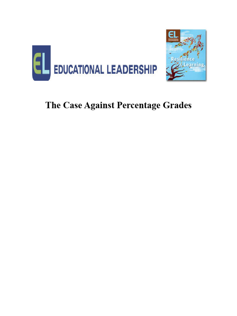 Critique of Percentage Grading Systems | PDF | Educational Assessment ...