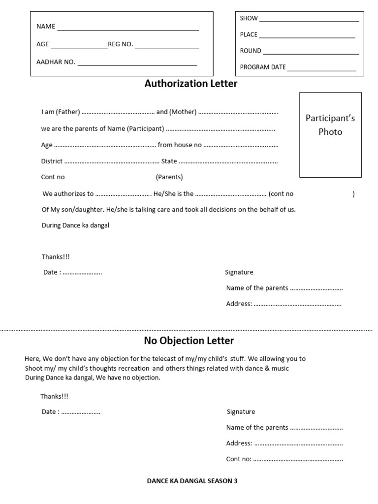 Authorization Letter DKD3 | PDF | Human Life Stages | Adulthood
