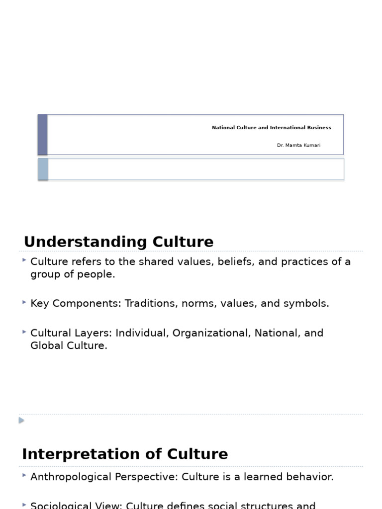 Culture's Impact on International Business | PDF | Communication ...