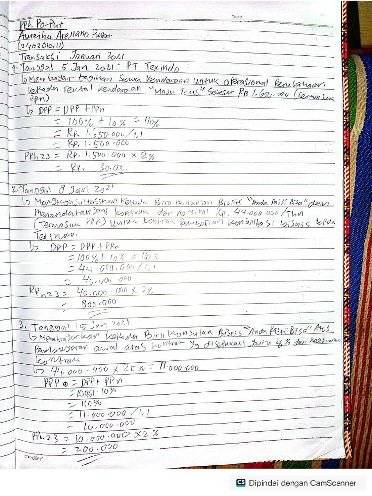 Pph Potput Aureilio Arellano Purba Pdf