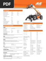 JLG 1055 Telehandler Specifications | PDF | Horsepower | Vehicles
