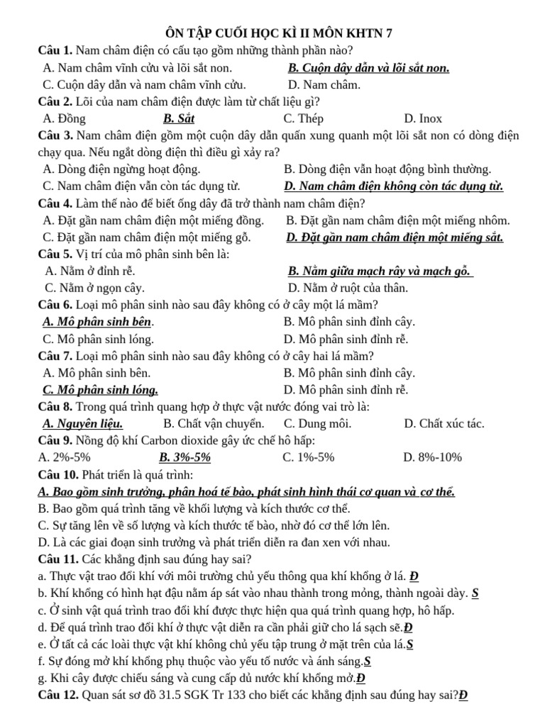 KHTN - 2 | PDF