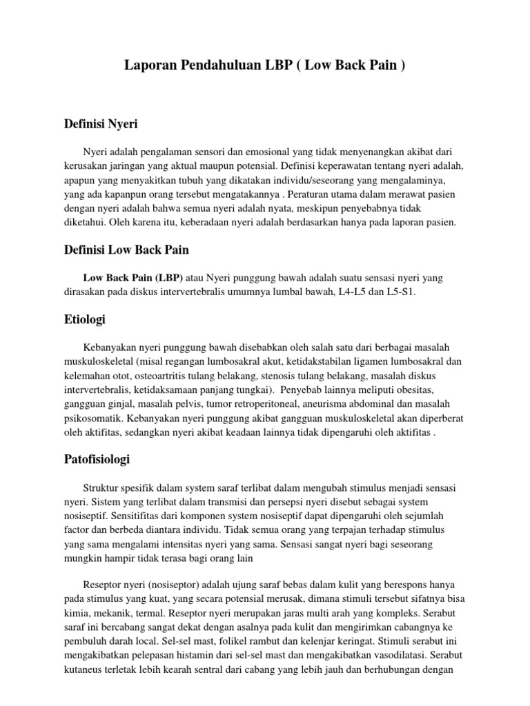 Askep Lbp