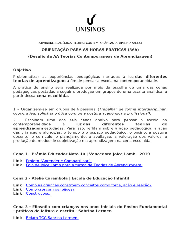 Teorias de Aprendizagem na Prática Escolar | PDF | Pedagogia | Aprendizado