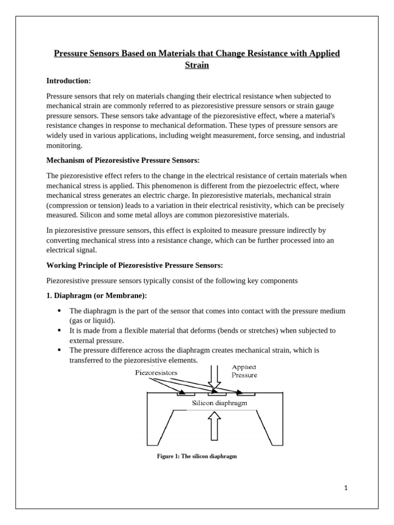 Assignment 01 Instrumentation | PDF | Pressure Measurement | Sensor