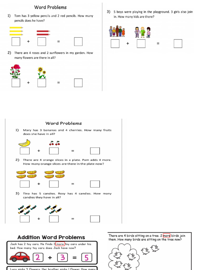 Addition Worksheet Y1 Canda | PDF
