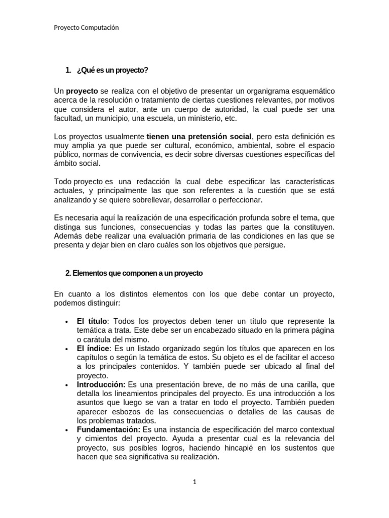 Elementos Clave de un Proyecto Escolar | PDF | Diseño | Evaluación