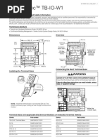 GE EB-25/26/27 Terminal Blocks Overview | PDF | Wire | Screw