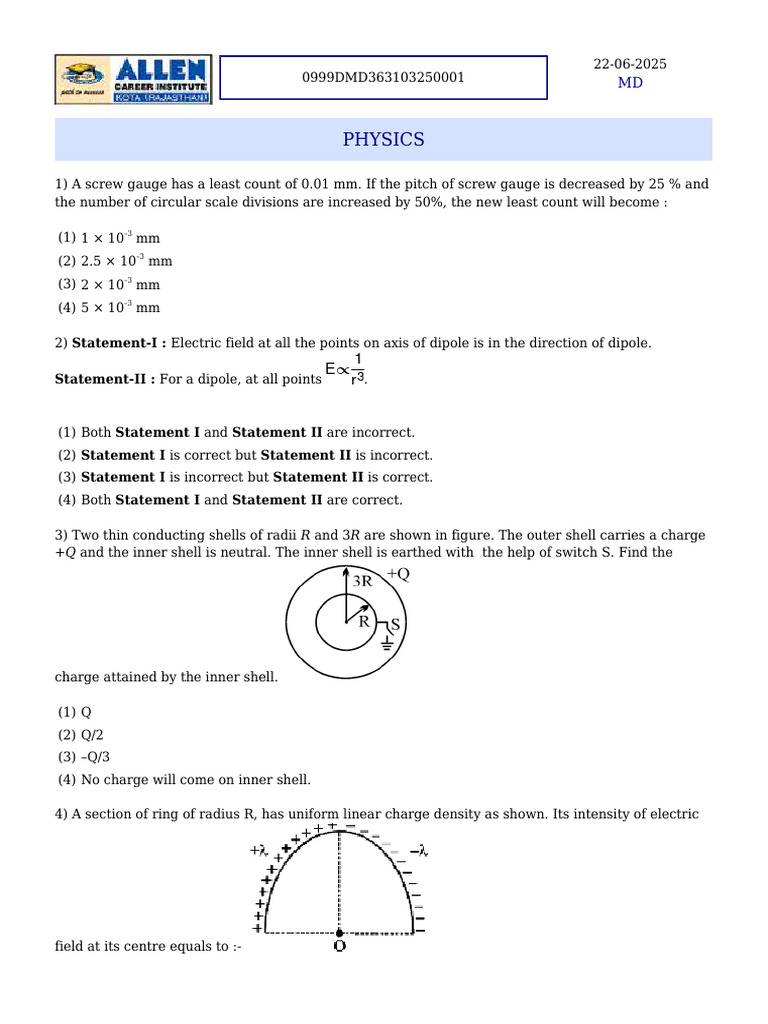Physics Problems and Solutions | PDF | Mole (Unit) | Quantity