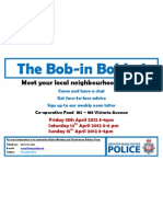 The Bob-In Bobby!: Meet Your Local Neighbourhood Officers