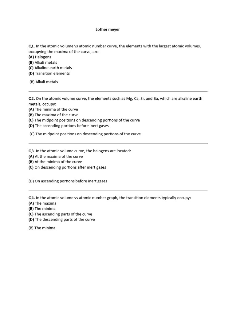 Mendeleev's Periodic Table Insights | PDF | Transition Metals ...