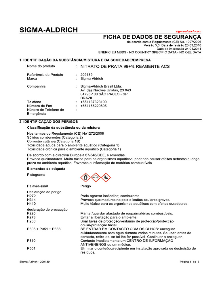 Safety Data Sheet | PDF