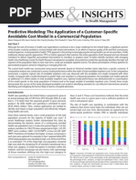 Download Predictive Modeling The Application of a Consumer-Specific Avoidable Cost Model in a Commercial Population by Healthways Inc SN87971704 doc pdf
