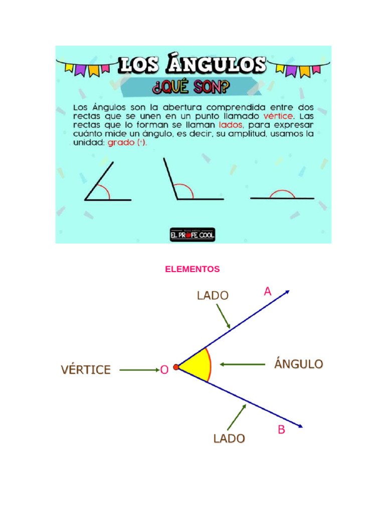 Ejercicios de Tipos de Ángulos para Niños | PDF