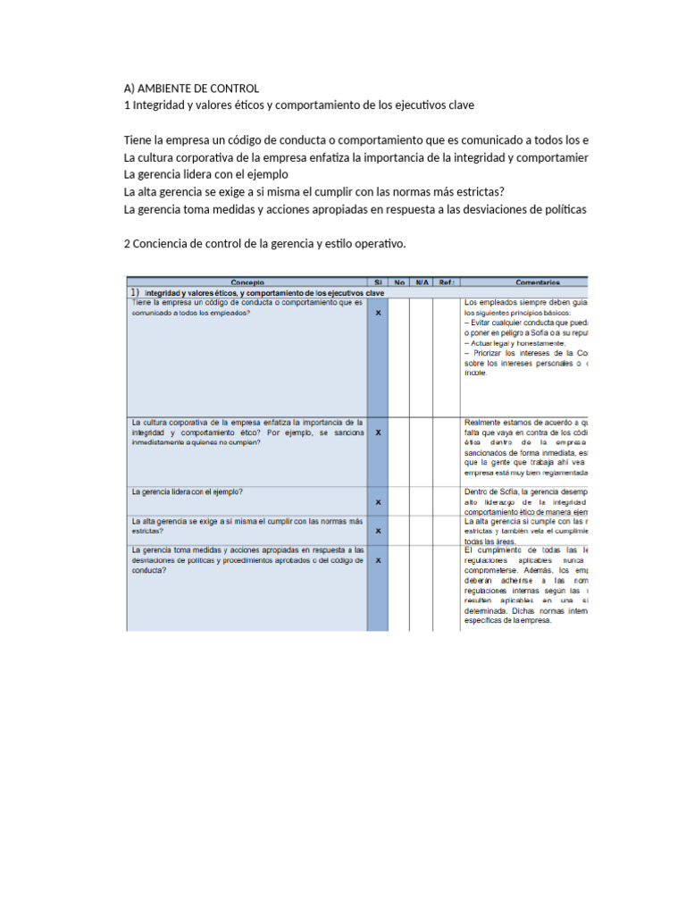 Intrumentos de Evaluación de Control Interno | PDF | Contabilidad ...