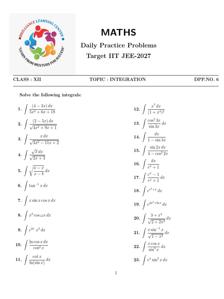 DPP 6 | PDF