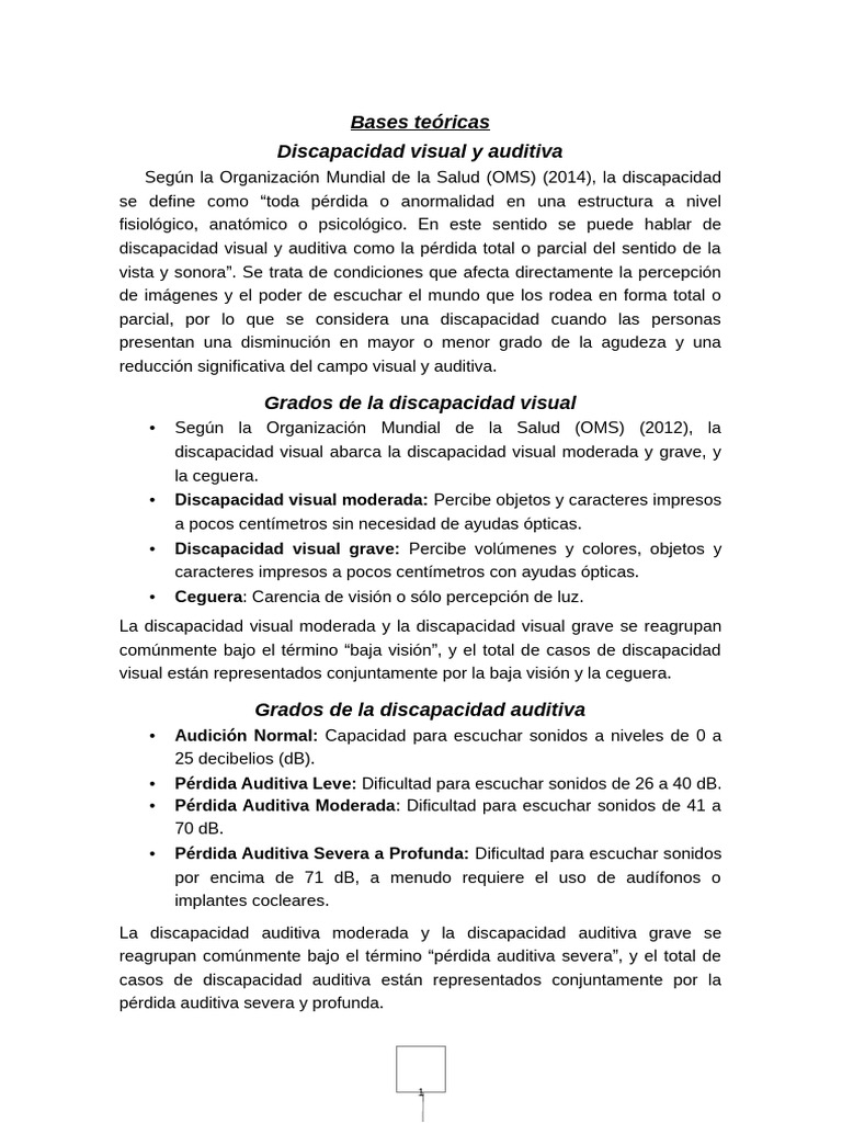Discapacidad Visual y Auditiva: Tipos y Causas | PDF | Ojo humano ...