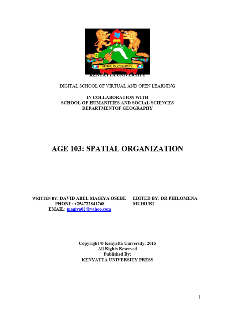 Understanding Spatial Organization Concepts | PDF | Longitude | Latitude