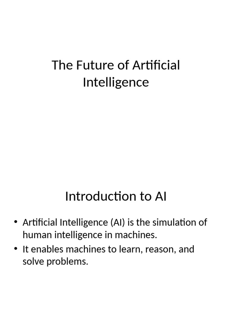 Future of AI: Trends and Challenges | PDF