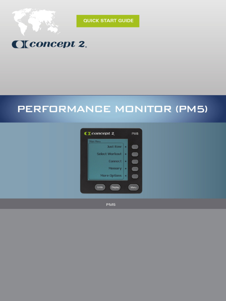 PM5 Quick Start Guide for Users | PDF | Rowing