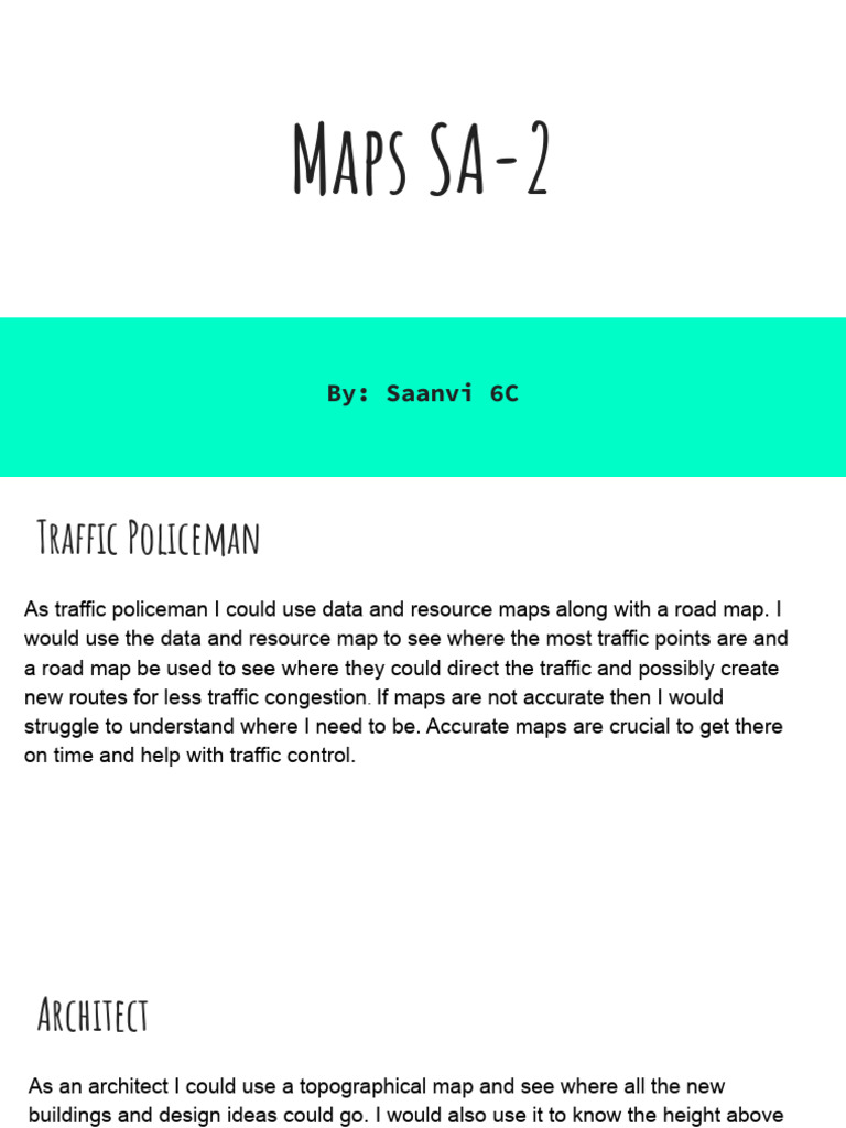 Importance of Accurate Maps in Various Roles | PDF