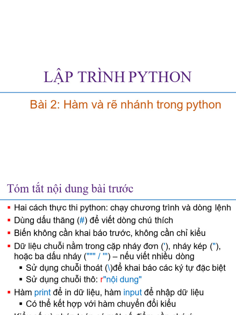 Section 02-Function and Statements | PDF