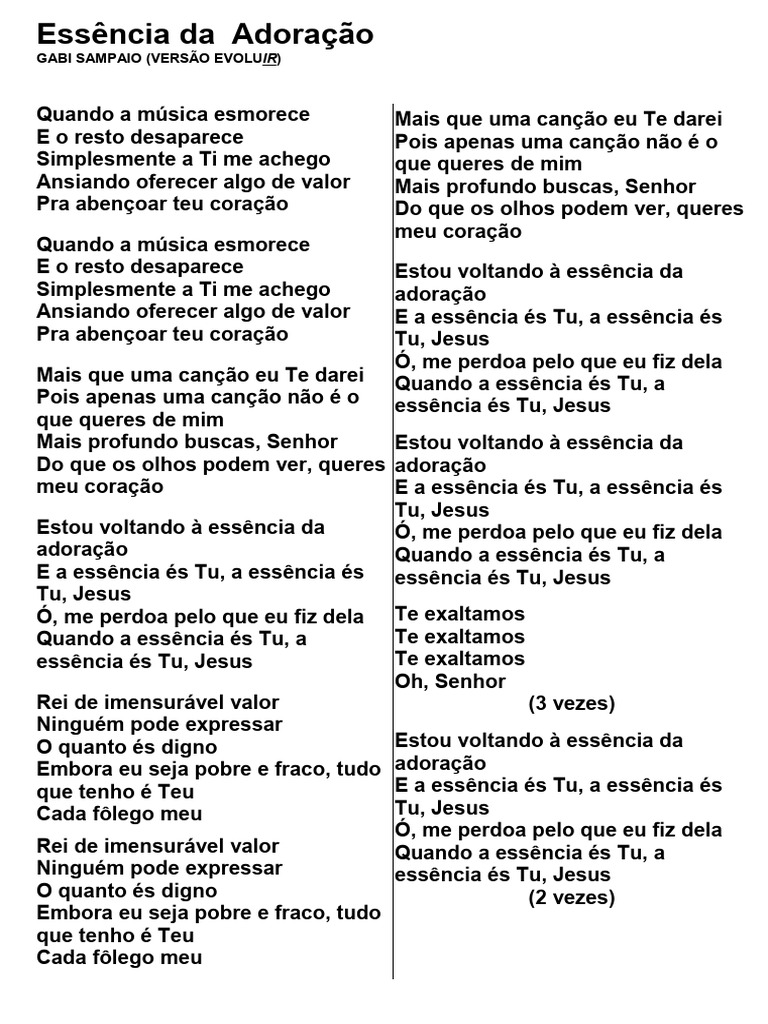 1 - Essêcia Da Adoração | PDF