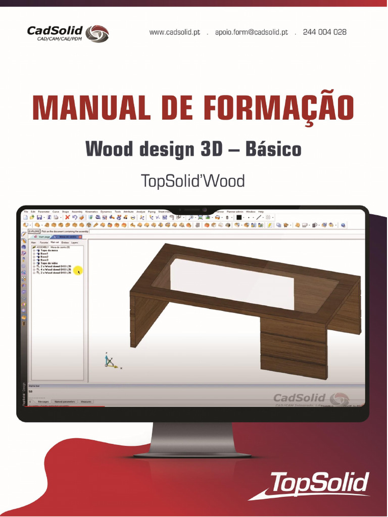 Tutorial Básico do TopSolid’ Wood | PDF | Janela (informática ...