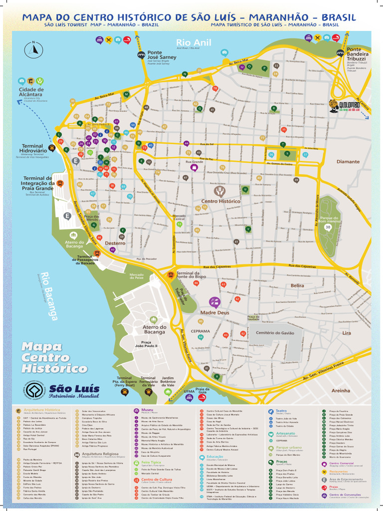 Mapa Turístico de São Luís do Maranhão | PDF | Justiça criminal | Crime ...