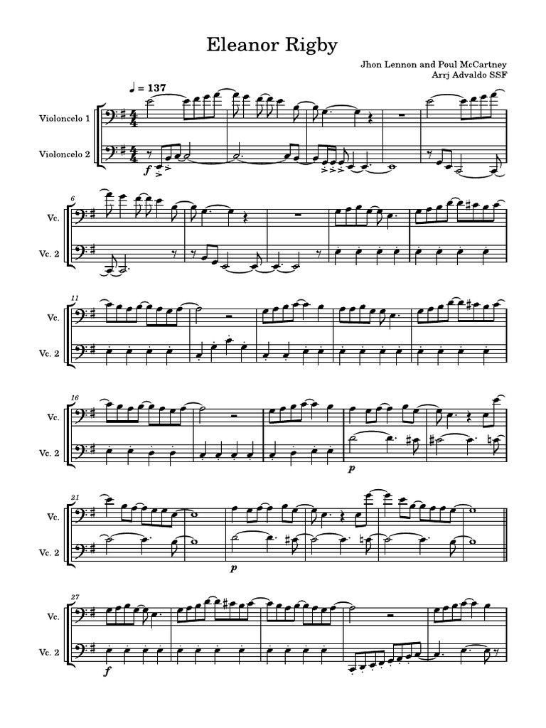 Eleanor Rigby | PDF