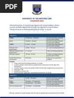 UFS Academic Calendar 2025 Overview | PDF | Academic Term ...