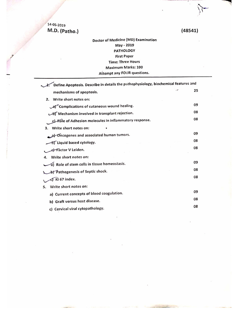 Aakhyaa Pandey MD Pathology Papers | PDF