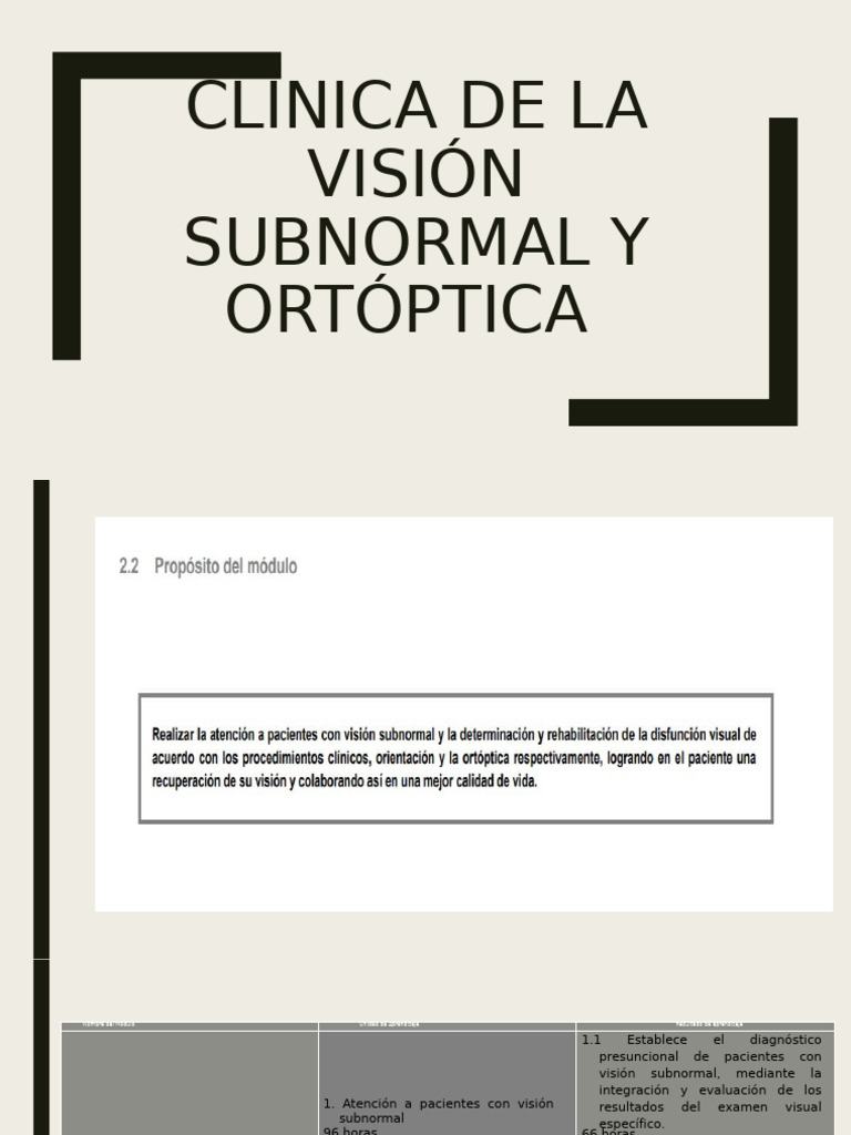 Clínica de La Visión Subnormal y Ortóptica | PDF | Ojo humano ...